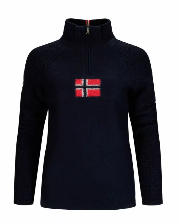 Boiled Ski Sweater W/ Flag